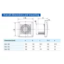 Fürdőszobai ventilátor 125 mm BLAUBERG AERO 125