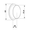Végzáró 63mm légtechnikai légcsatornához FLEXITECH RPP63