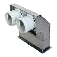 Fém rácsfogadó 90 fok FLEXITECH WMMCL 200x55/63x2