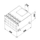Fém osztódoboz FLEXITECH MADB 160/63x10 oldal csatlakozás