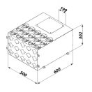 Fém osztódoboz FLEXITECH MADB 200/63x15 oldal csatlakozás
