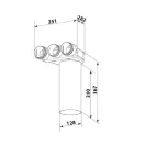 Műanyag szelepfogadó FLEXITECH CMRC 125/63x3