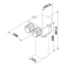 Fém szelepfogadó FLEXITECH CMMC 125/63x2