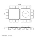 Műanyag osztódoboz FLEXITECH 200/63x18 felső csatlakozás