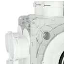 Dalap Flexitech PADB kétszintes műanyag osztó doboz, 12 csatlakozó Ø 75 mm, karima Ø 160 mm