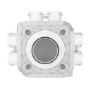 Dalap Flexitech PADB kétszintes műanyag osztó doboz, 12 csatlakozó Ø 75 mm, karima Ø 160 mm