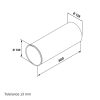 Hosszabító szelepfogadóhoz 125 mm
