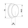Végzáró 75mm légtechnikai légcsatornához FLEXITECH RPP75