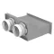 Fém rácsfogadó egyenes FLEXITECH WMMC 200x55/75x2