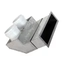 Fém rácsfogadó 90 fok FLEXITECH WMMCL 200x55/75x2