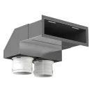 Fém rácsfogadó 90 fok FLEXITECH WMMCL 200x55/75x2