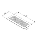 Fém paldó szellőzőrács FLEXITECH FMOG 300x100 fehér
