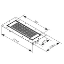 Fém padló szellőzőrács FLEXITECH FMMG-R 300x100