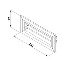 Alumínium szellőzőrács FLEXITECH FMMG 200x55