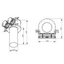 Fém szelepfogadó FLEXITECH CMMC 125/90x2