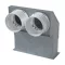 Fém rácsfogadó 90 fok FLEXITECH WMMCL 234x70/90x2