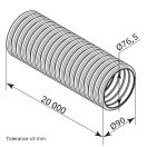 Antisztatikus, antibakteriális cső hővisszanyerős szellőztető rendszerhez 90mm, 20m