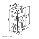 Kandalló ventilátor szett 150 mm