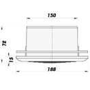Mennyezeti diffúzor 150 mm GP 150 RUND