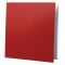Műanyag zárt előlapos szellőzőrács 160x160 mm GP FLAT RED