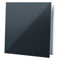   Műanyag zárt előlapos szellőzőrács 160x160 mm GP FLAT BLACK