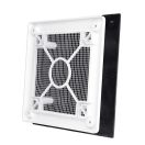 Műanyag zárt előlapos szellőzőrács 160x160 mm GP FLAT BLACK