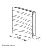 Műanyag zárt előlapos szellőzőrács GP 100 mm FLAT SURGE