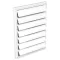Gravitációs zsalus műanyag 299x221 mm szellőzőrács GP 160 R