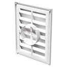 Gravitációs zsalus műanyag 100 mm - 160 mm szellőzőrács GP 160 RFG