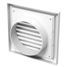Műanyag szellőzőrács 100 mm rovarhálóval  GP 100 FN