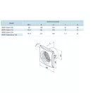 Csendes fürdőszobai ventilátor Ø100 mm VENTS 100 QUIET