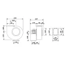 Saválló nagynyomású ventilátor O.ERRE CAA 610 2T 400V, Ø 125 mm