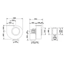 Saválló nagynyomású ventilátor O.ERRE CAA 640 4T 400V, Ø 315 mm