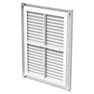 Műanyag szellőzőrács 299x221 mm rovarhálóval  GP 160 N