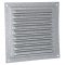 Fém szellőzőrács 250x250 mm rovarhálóval horganyzott 250 NZ