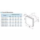 Fürdőszobai ventilátor páraérzékelővel és golyóscsapággyal 150 mm VENTS 150 LDTH L
