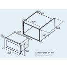 CATA - Beépíthető mikrohullámú sütő MC-25 D