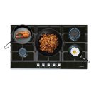 CATA - Beépíthető gázfőzőlap LCI-9041 BK fekete üveg