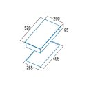 CATA - Beépíthető domino főzőlap TD-3002 BK/B