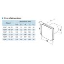 Fürdőszobai ventilátor páraérzékelővel és golyóscsapággyal 100 mm VENTS 100 LDTH L
