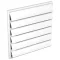 Gravitációs zsalus műanyag 250x250 mm szellőzőrács GP 250 R