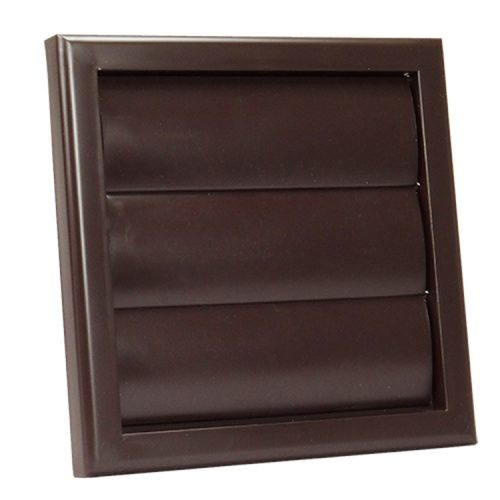 Gravitációs zsalus műanyag szellőzőrács GP 120 RF BROWN