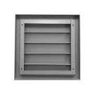 Fém garvitációs zsalus szellőzőrács szürke 350