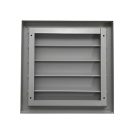 Fém garvitációs zsalus szellőzőrács szürke 400