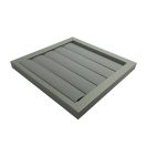 Fém garvitációs zsalus szellőzőrács szürke 400