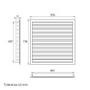 Alumínium szellőzőrács 900x700 mm szürke WDPG 900x700