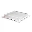 Alumínium szellőzőrács 100x100 mm fehér WDP 100x100