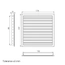 Alumínium szellőzőrács 150x100 mm fehér WDP 150x100