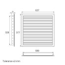 Alumínium szellőzőrács 600x350 mm szürke WDPG 600x350