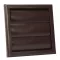 Gravitációs zsalus műanyag 154x154 mm szellőzőrács GP 100 R BROWN